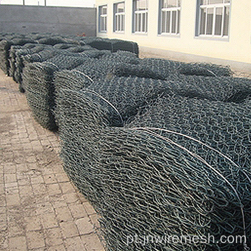 Malha de gabion revestida com PVC